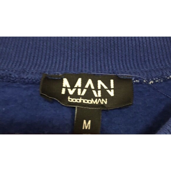 BOOHOOMAN VARSITY BOMBER JACKET Medium Blue Limited Edition 2013 Patches READ - Picture 11 of 11